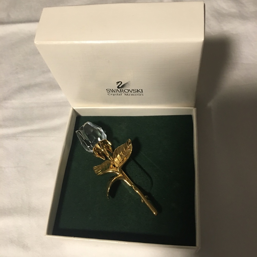 Swarovski  Crystal 'rose bud' brooch